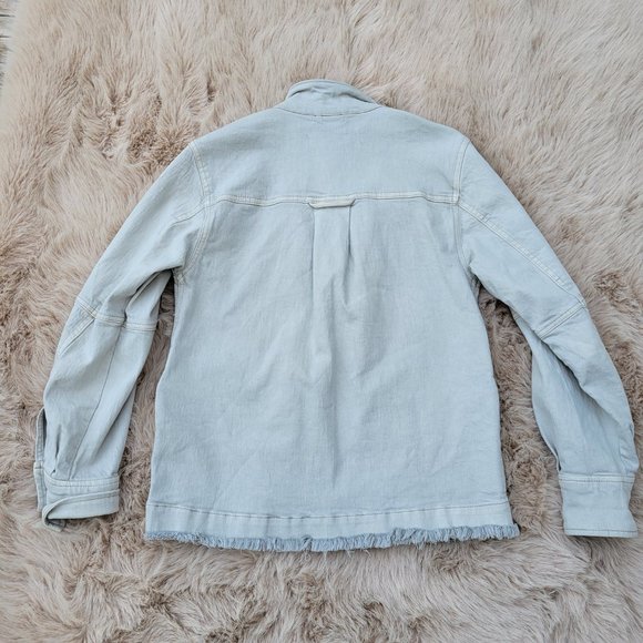 Free People Denim Frayed End Jacket - Picture 3 of 6